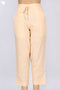 Cambric Cotton Pants in Sandy Beige